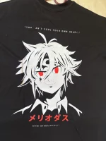 Back Print Round Neck Oversized T-shirt - Image 12