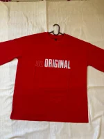 Front Side Print Round Neck Oversized T-shirt - Image 10