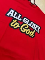 Front Side Print Round Neck Oversized T-shirt - Image 14